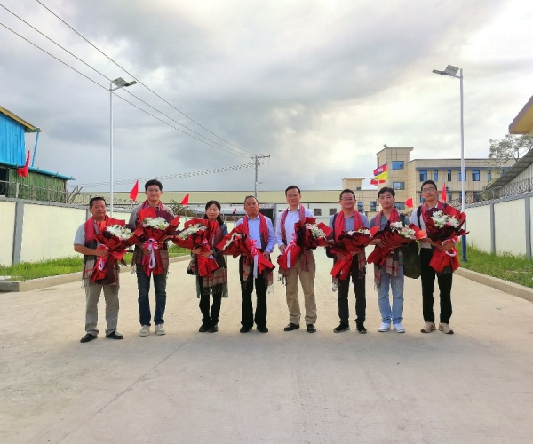 嘉兴市政协盛全生副主席一行调研88858cc永利官网丝绸（柬埔寨）工业园